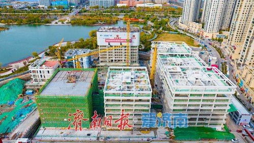 白金广场项目多栋建筑封顶，济南北部天际线重塑在即